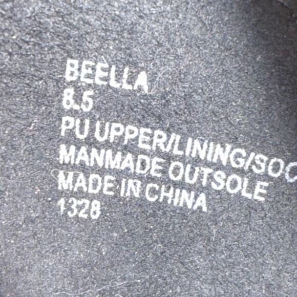 Madden Girl Beella Block Heels 8.5 Burgundy Holiday Chic Fall Holiday Party - Picture 7 of 7